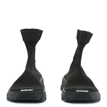Balenciaga Technical Ribbed 3D Recycled Knit Womens Speed 3.0 Sneakers 39 Monocolor Black 3 of 10