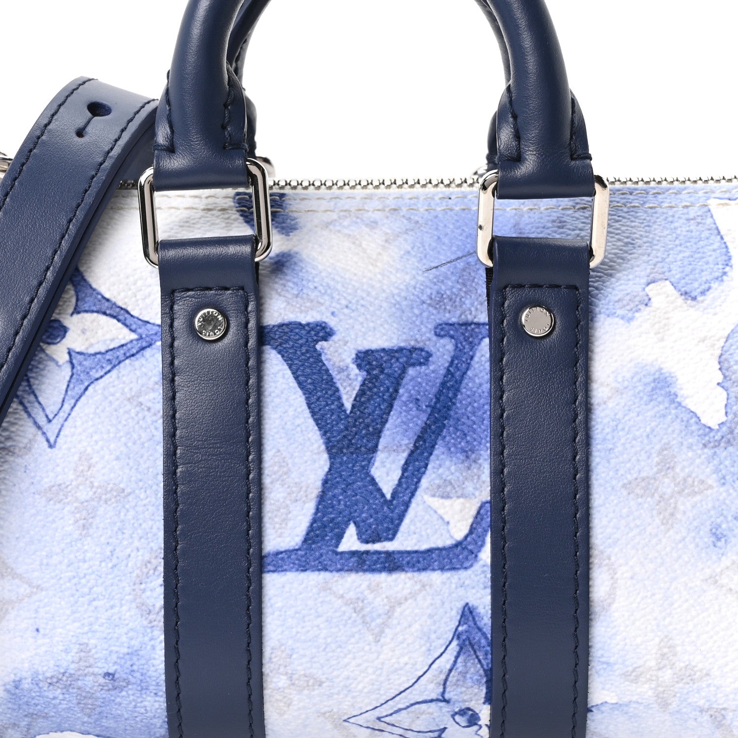 Louis Vuitton Monogram Watercolor Keepall XS Blue 6 of 9