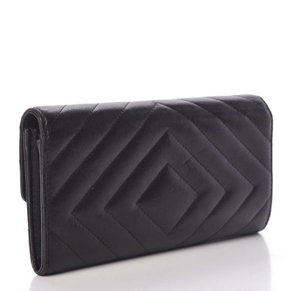 Chanel Sheepskin Chevron Quilted 2.55 Reissue Flap Wallet So Black 3 of 17
