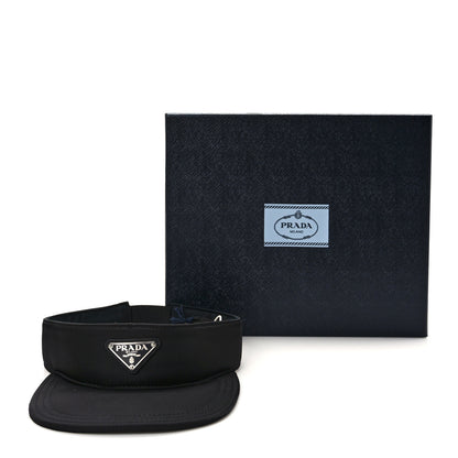 Prada Re-Nylon Metal Triangle Logo Mens Visor L Black 9 of 9