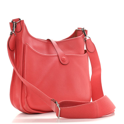 Hermes Taurillon Clemence Evelyne III PM Bougainvillea 2 of 12