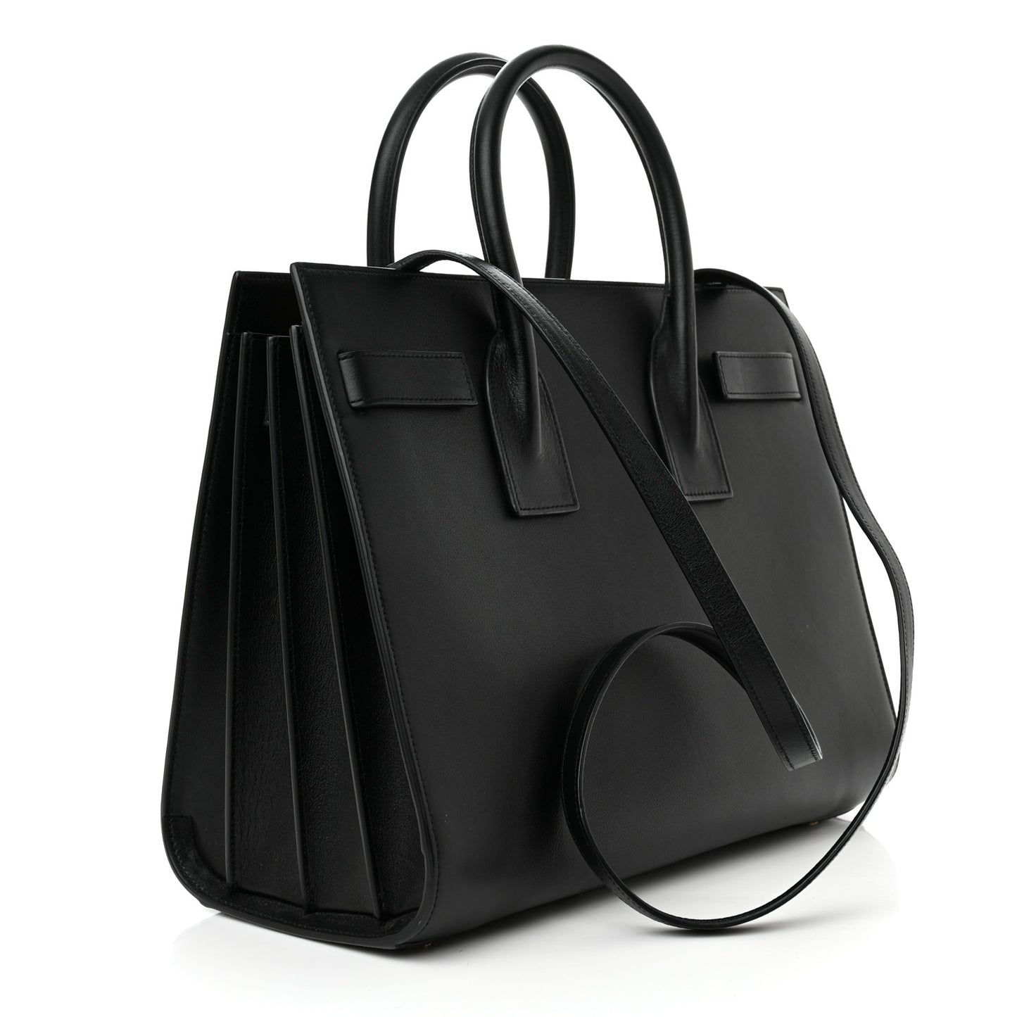 Calfskin Small Sac De Jour Black