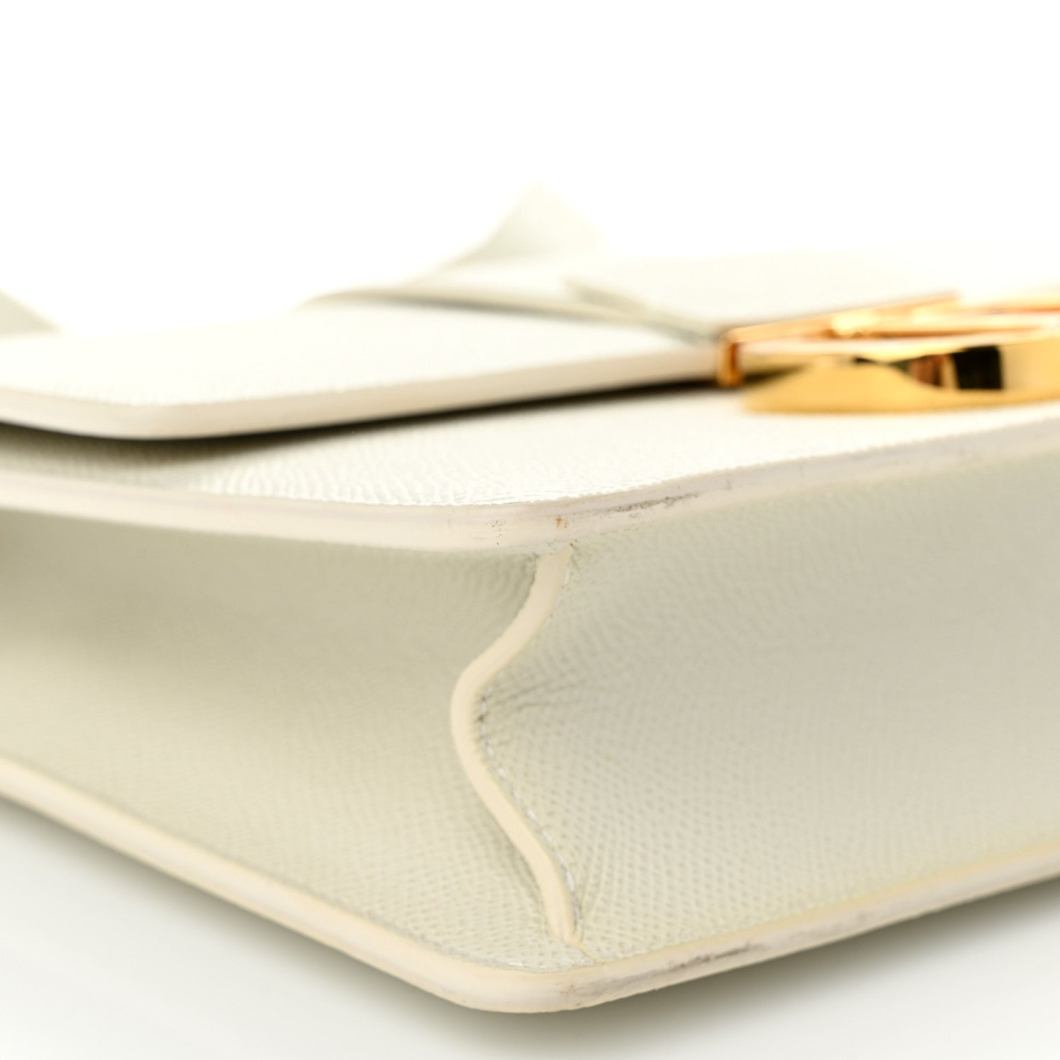 Christian Dior Grained Calfskin 30 Montaigne Flap Bag White 9 of 12