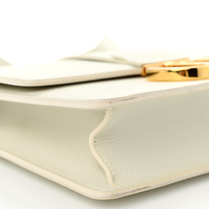 Christian Dior Grained Calfskin 30 Montaigne Flap Bag White 9 of 12