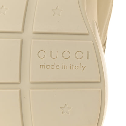 Gucci X THE NORTH FACE Calfskin Womens Rhyton Sneakers 37.5 Special Ivory 8 of 9