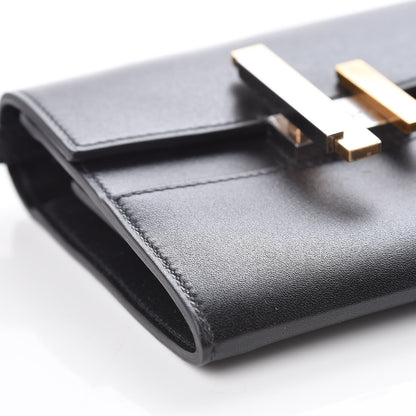 Hermes Villandry Calfskin Mini Cinhetic Wallet Black 7 of 10