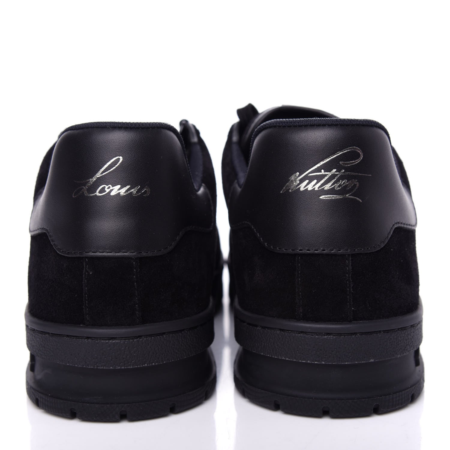 Louis Vuitton Suede Uniform Sneakers 7.5 Black 7 of 10