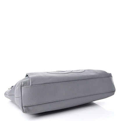 Chanel Caviar Large CC Tuck Tote Grey 4 of 11