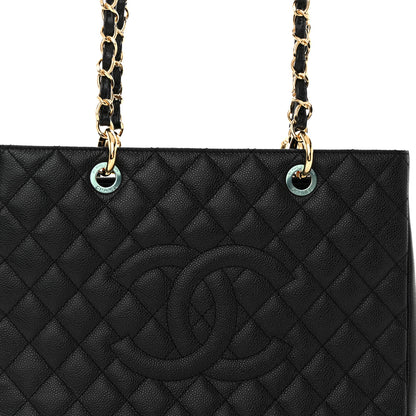 Chanel Caviar Quilted Grand Shopping Tote GST Black 7 of 10