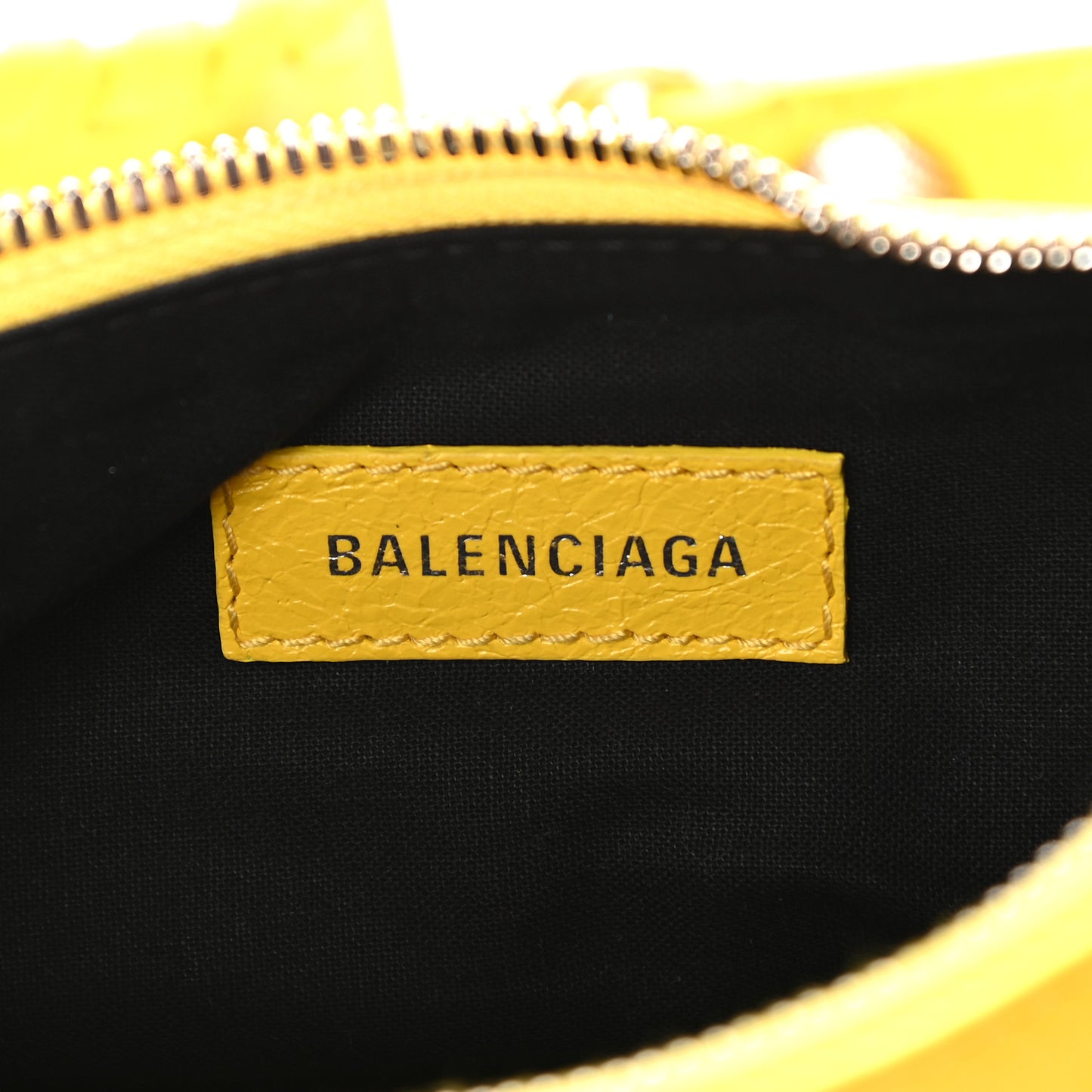 Agneau Arena Le Cagole Shoulder Bag XS Yellow