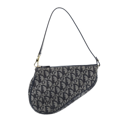 Christian Dior Monogram Mini Saddle Pochette Navy 1 of 11