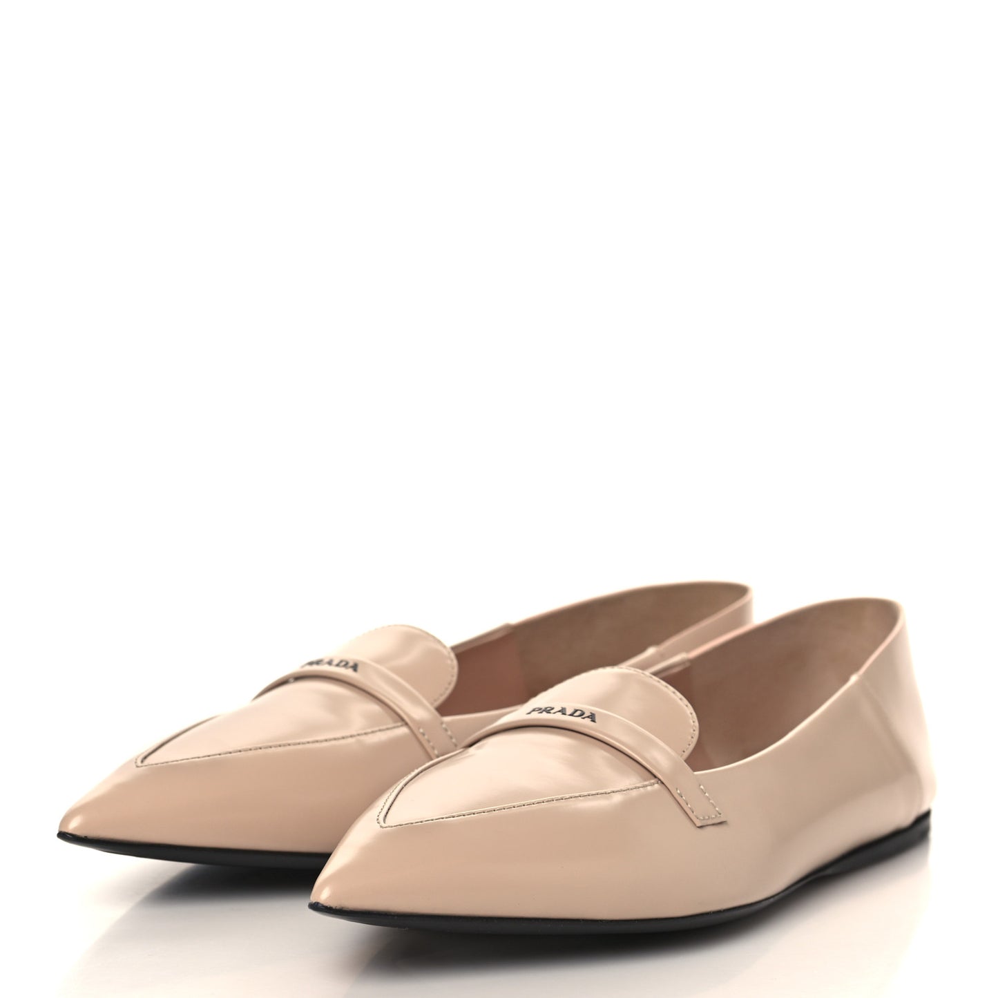 Spazzolato Logo Loafer 39.5 Cipria