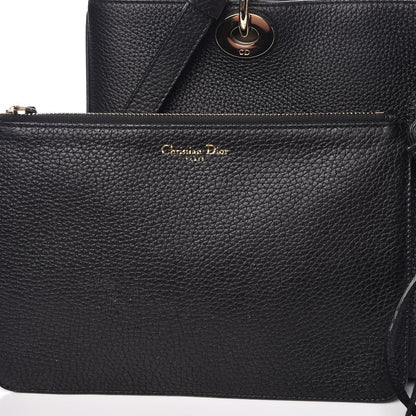 Christian Dior Bullcalf Medium Diorissimo Tote Black Rose Indien 14 of 15