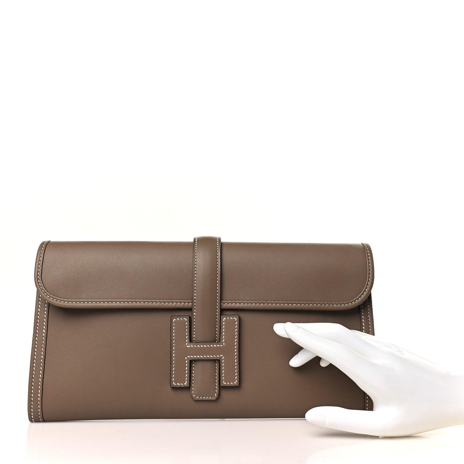 Hermes Swift Jige Elan 29 Clutch Etoupe 2 of 9