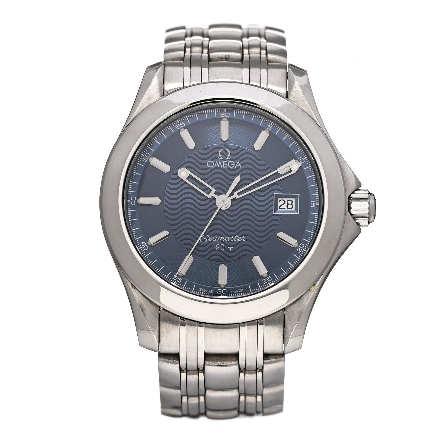 Omega Stainless Steel 36mm Seamaster 120M Quartz Watch Blue 2511.81 1 of 4