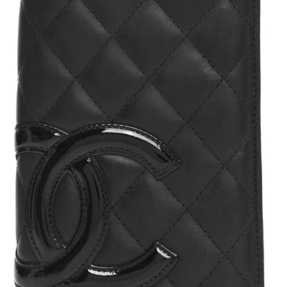 Chanel Calfskin Quilted Cambon Yen Wallet Black 9 of 9