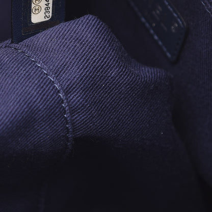 Chanel Canvas Sequin Small Deauville Tote Navy 7 of 10