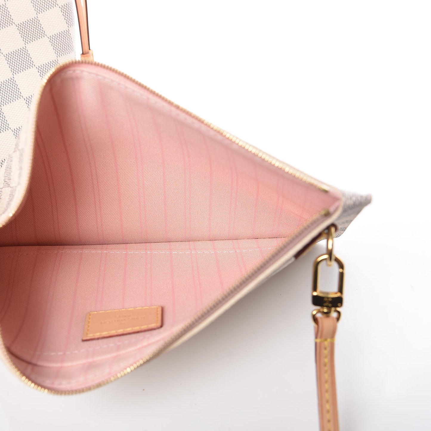Damier Azur Neo Neverfull MM Rose Ballerine