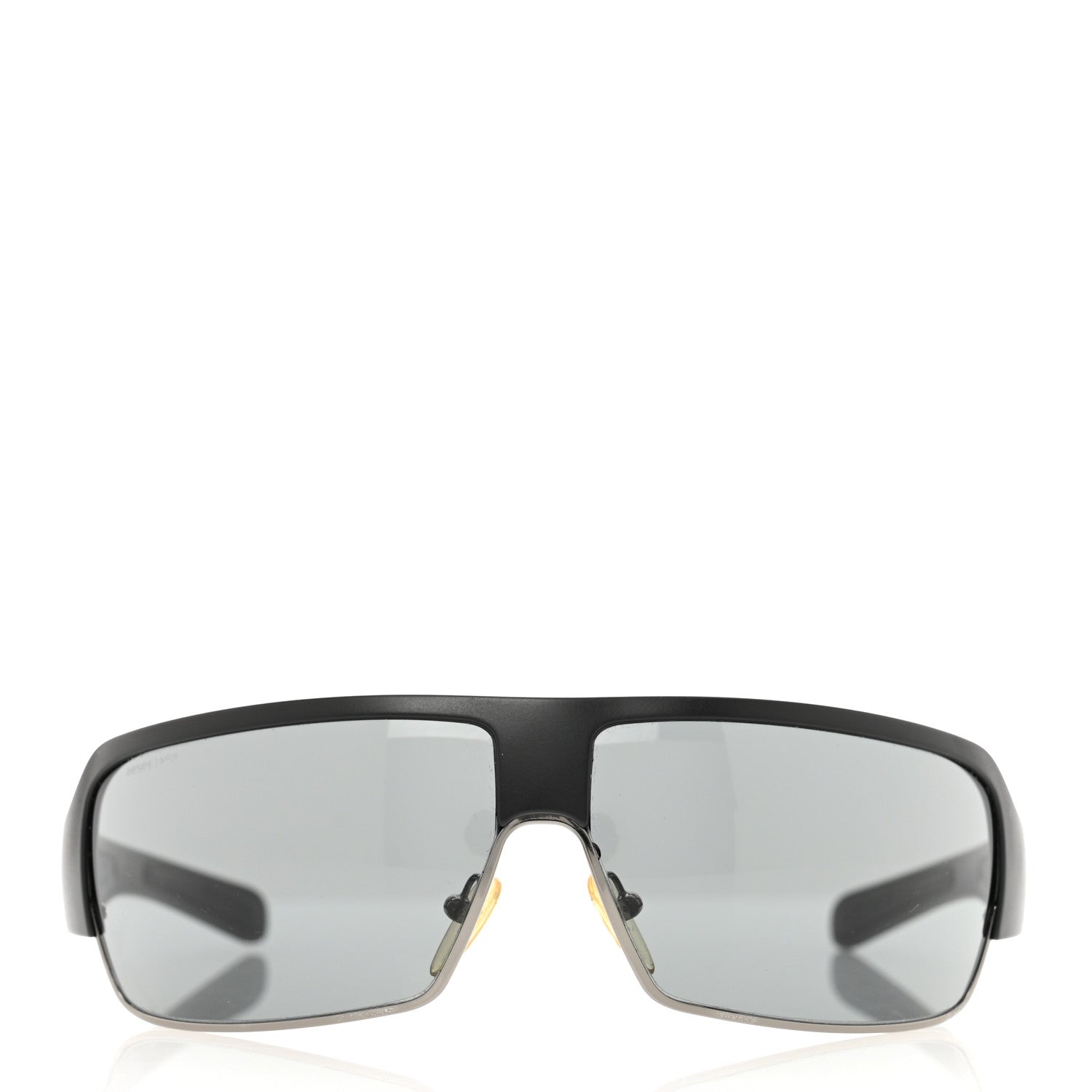 Prada Metal Rubber Linea Rossa Sport Sunglasses SPS 03G Black 2 of 5