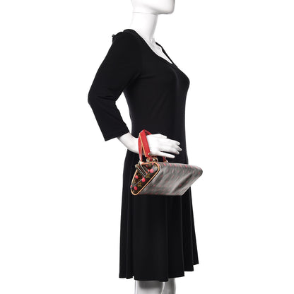 Louis Vuitton Monogram Cerises Lizard Sac Fermoir GM 2 of 10
