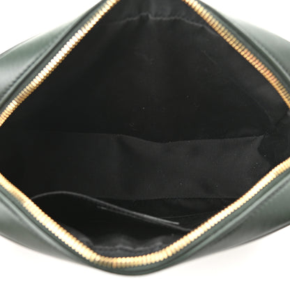 Saint Laurent Calfskin Matelasse Monogram Lou Camera Green 5 of 10