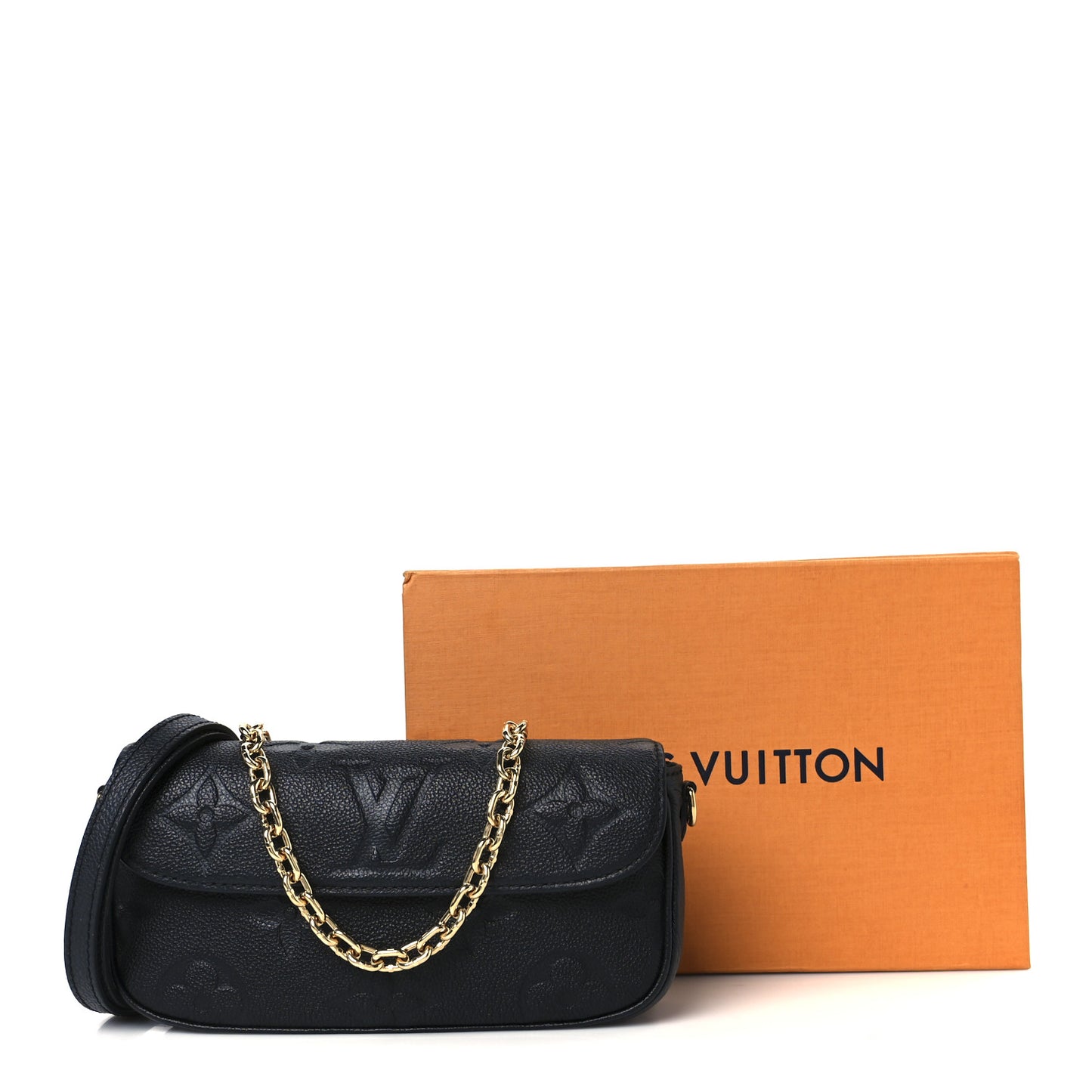 Empreinte Monogram Giant Ivy Wallet On Chain Black