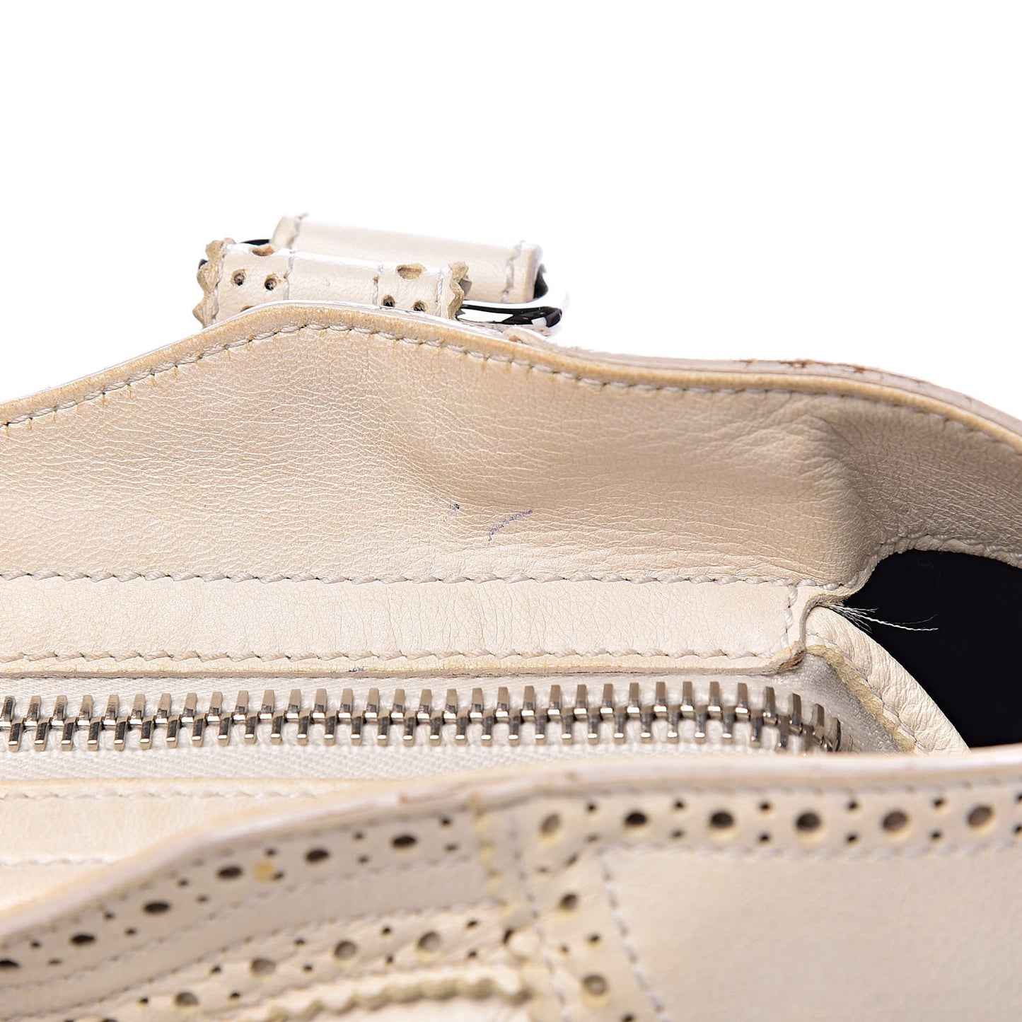 Agneau Giant Brogues Hardware City White Light