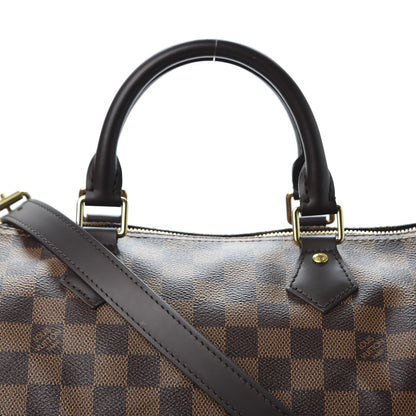 Louis Vuitton Damier Ebene Speedy Bandouliere 30 9 of 9