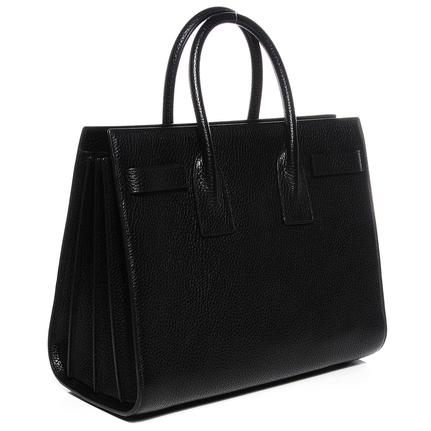 Saint Laurent Grained Calfskin Small Sac De Jour Black 3 of 8