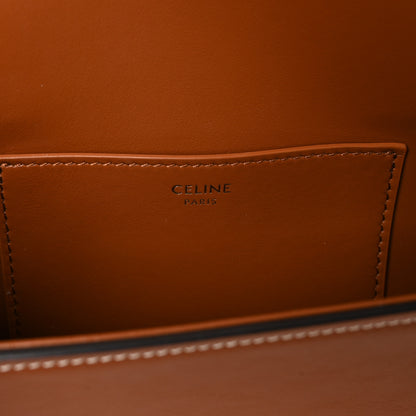Celine Smooth Calfskin Tabou Clutch On Strap Tan 6 of 10