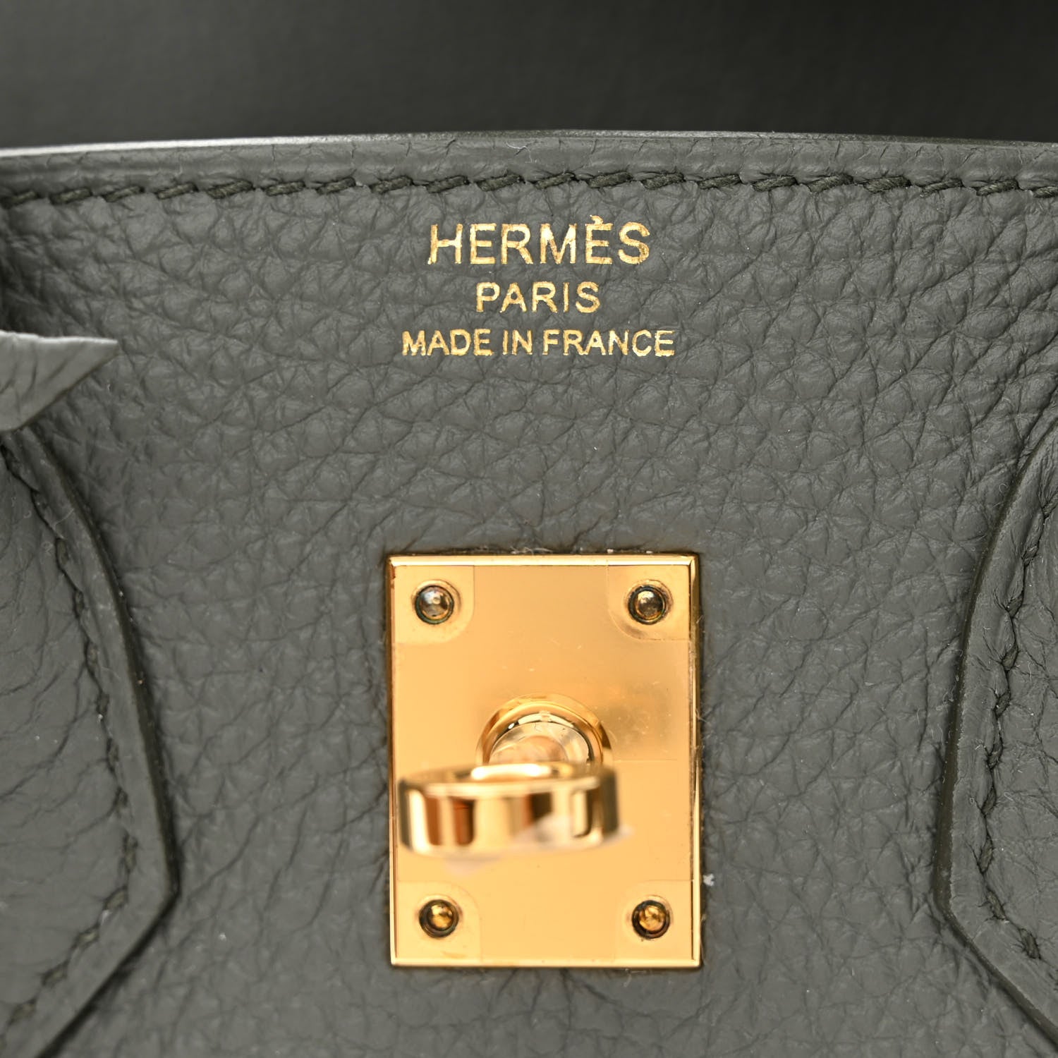 Hermes Togo Birkin 25 Vert Amande 6 of 11