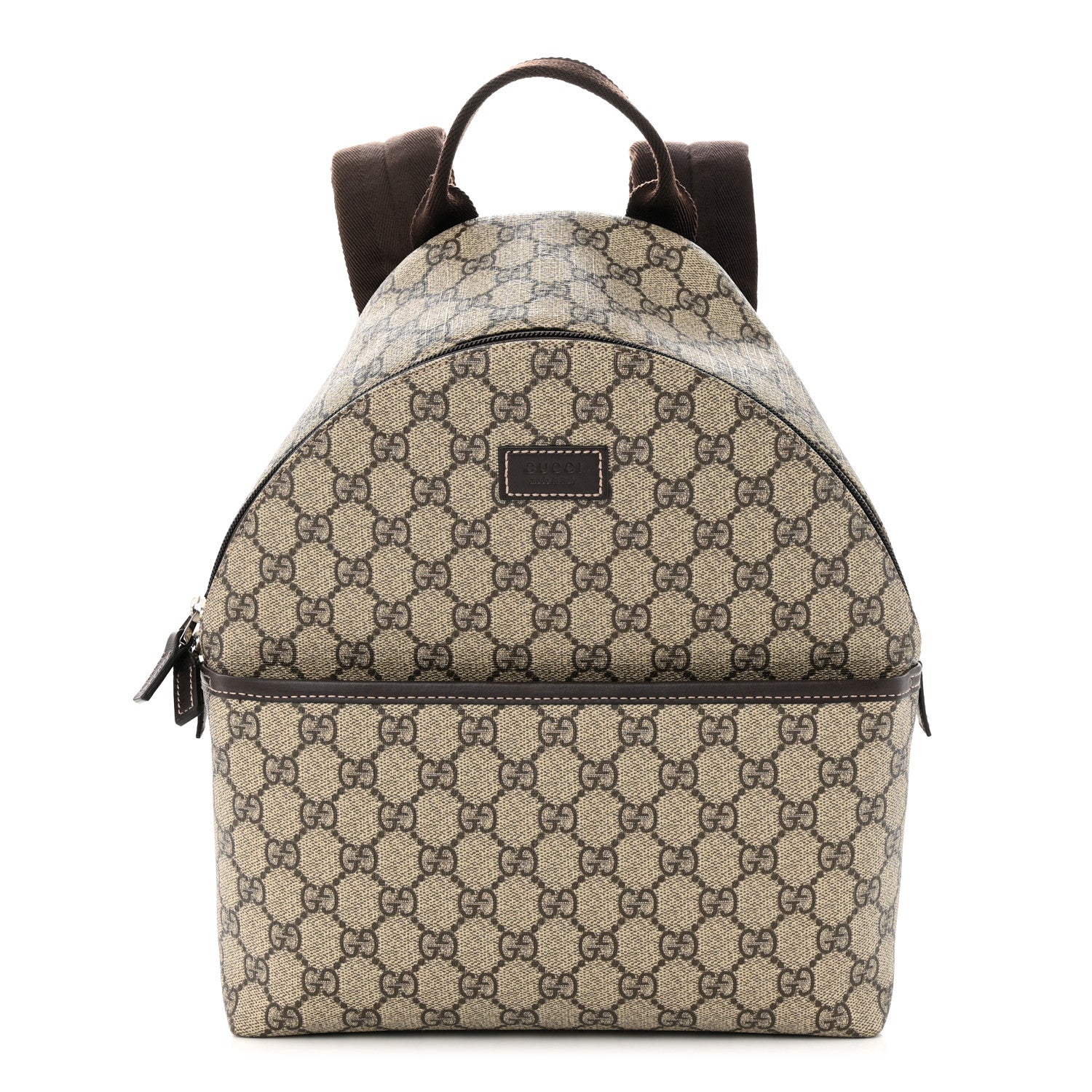 Gucci GG Supreme Monogram Margaux Calfskin Childrens Day Backpack Beige Ebony Cocoa Dark Chocolate 1 of 11