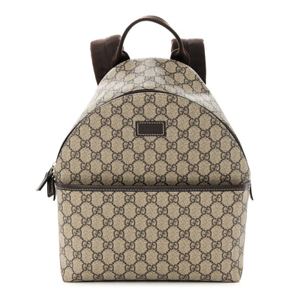 Gucci GG Supreme Monogram Margaux Calfskin Childrens Day Backpack Beige Ebony Cocoa Dark Chocolate 1 of 11