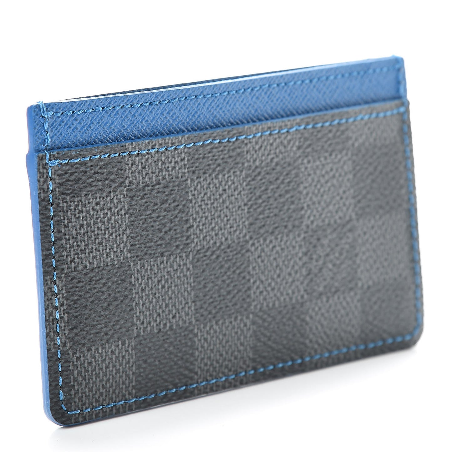 Damier Graphite Card Holder Blue