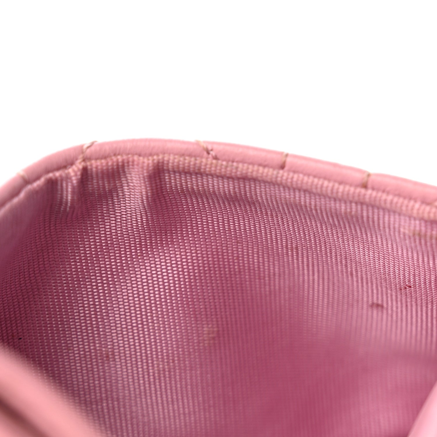 Christian Dior Lambskin Pearl Cannage Dior Jolie Freesia Card Holder Pink 8 of 10