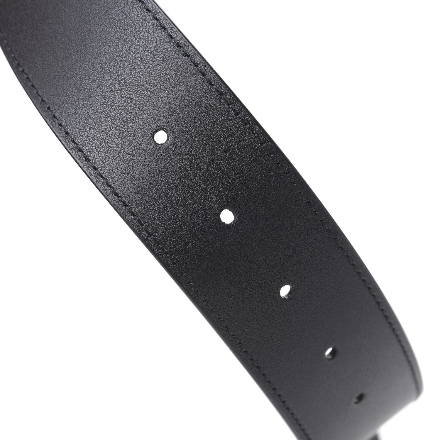 Gucci Moon Calfskin Pearl Double G 40mm Belt 80 32 Black Cream 5 of 5
