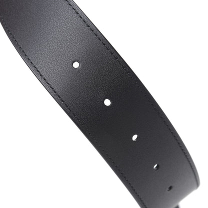 Gucci Moon Calfskin Pearl Double G 40mm Belt 80 32 Black Cream 5 of 5