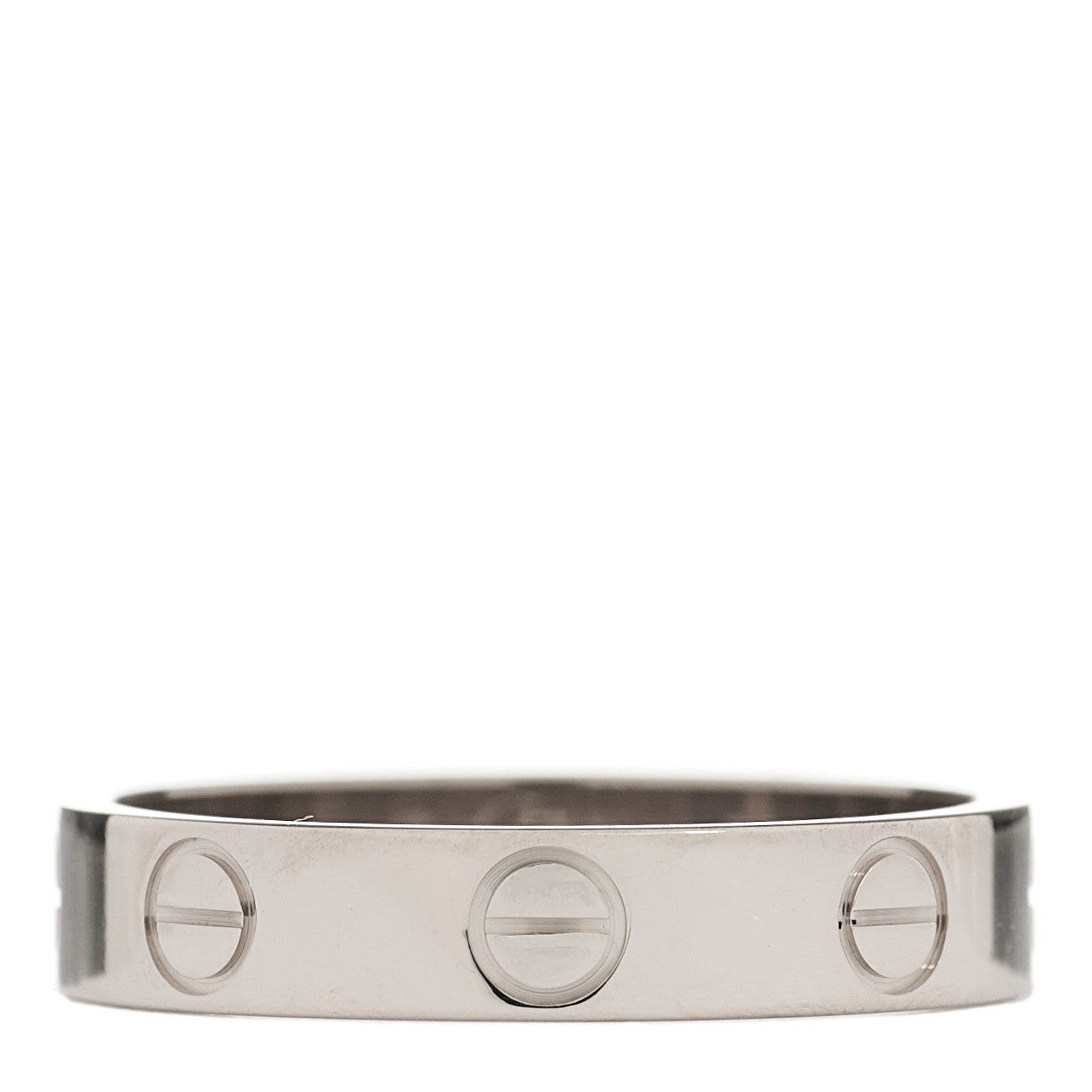 18K White Gold 3.5mm LOVE Wedding Band Ring 50 5.25