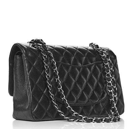 Chanel Caviar Quilted Medium Double Flap Black 3 of 16