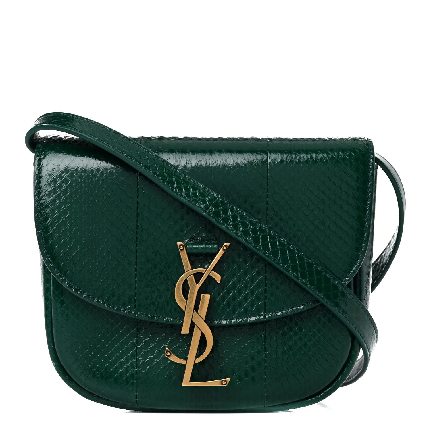Saint Laurent Watersnake Small Kaia Satchel Green 1 of 12