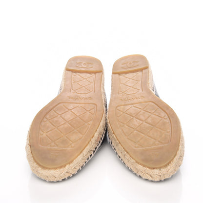 Chanel Lambskin CC Espadrilles 42 Black 5 of 13