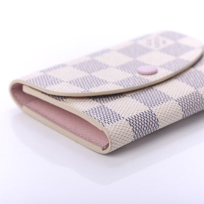 Louis Vuitton Damier Azur Rosalie Coin Purse Rose Ballerine 6 of 10