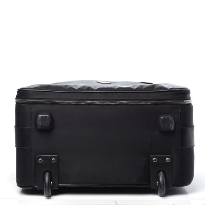 Prada Tessuto Nylon Saffiano Trolley Luggage Black 4 of 13