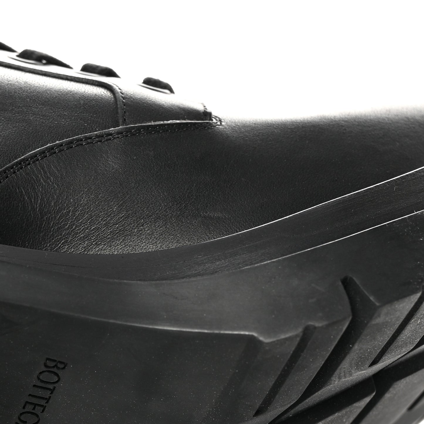 Calfskin The Lug Lace Up 30/70mm Ankle Boots 39.5 Black