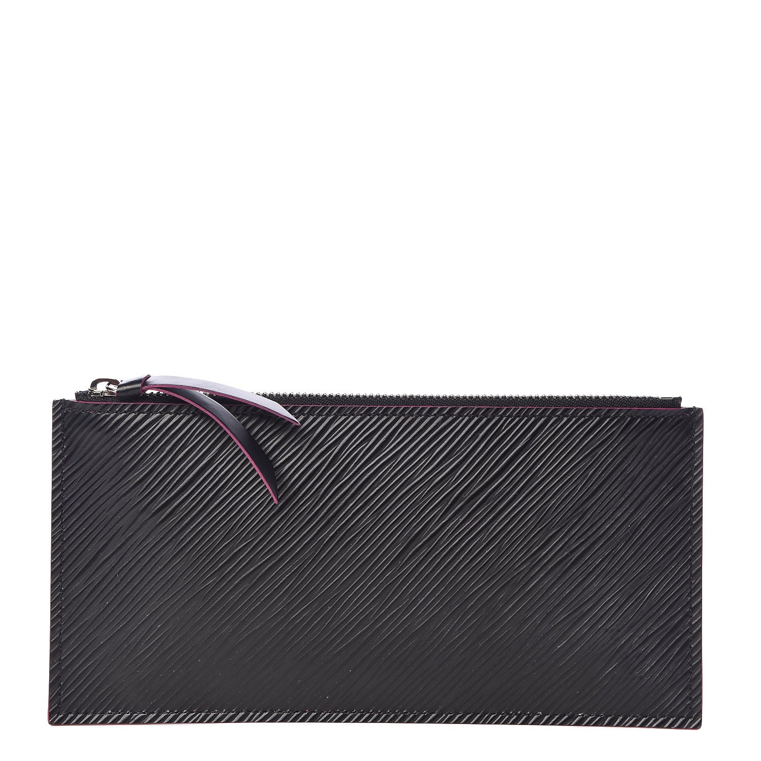 Louis Vuitton Epi Felicie Chain Wallet Zippered Insert Black Hot Pink 1 of 7