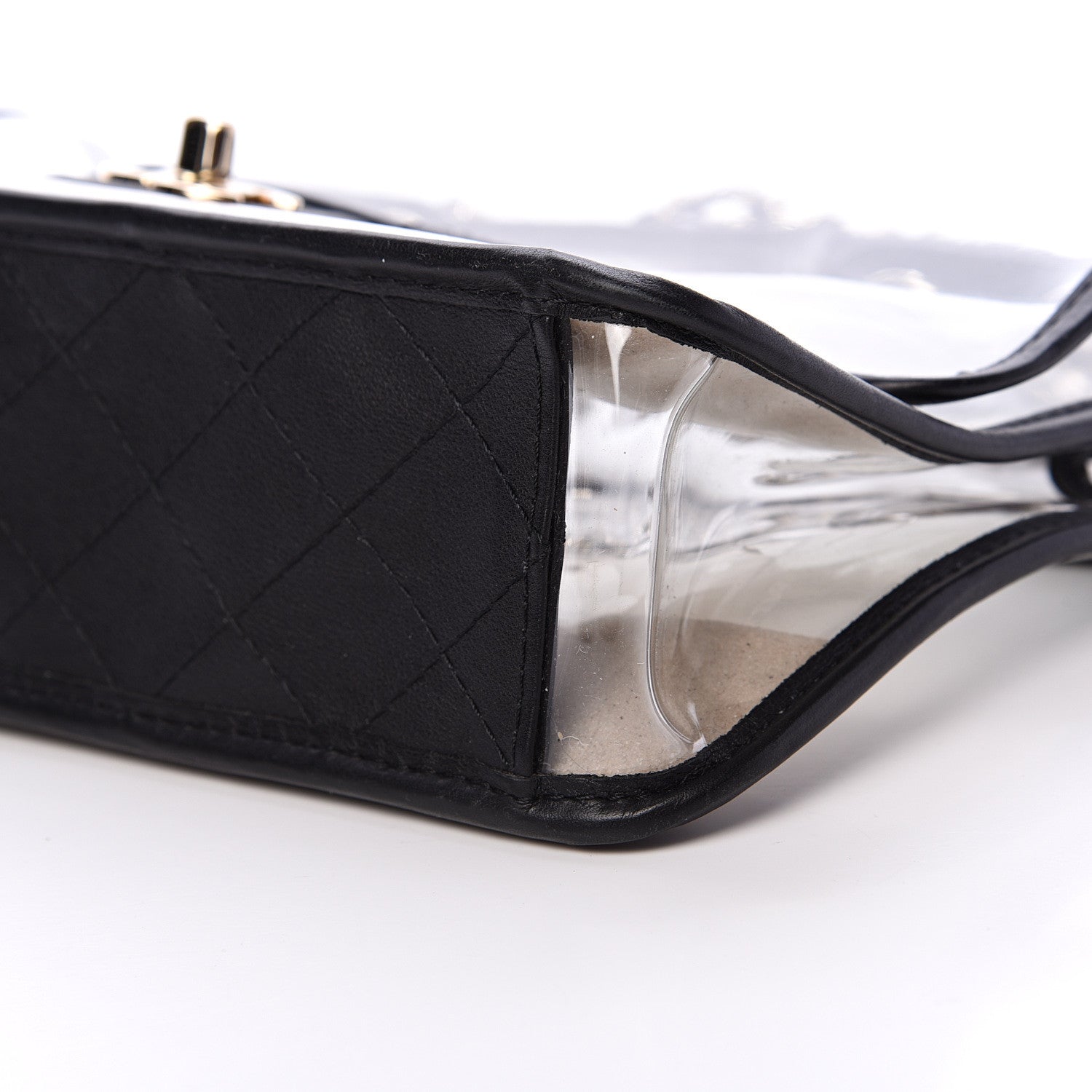 Chanel Lambskin PVC Medium Coco Sand Flap Black 9 of 10