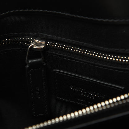 Saint Laurent Calfskin Y Quilted Monogram Medium Loulou Chain Satchel Black 13 of 20