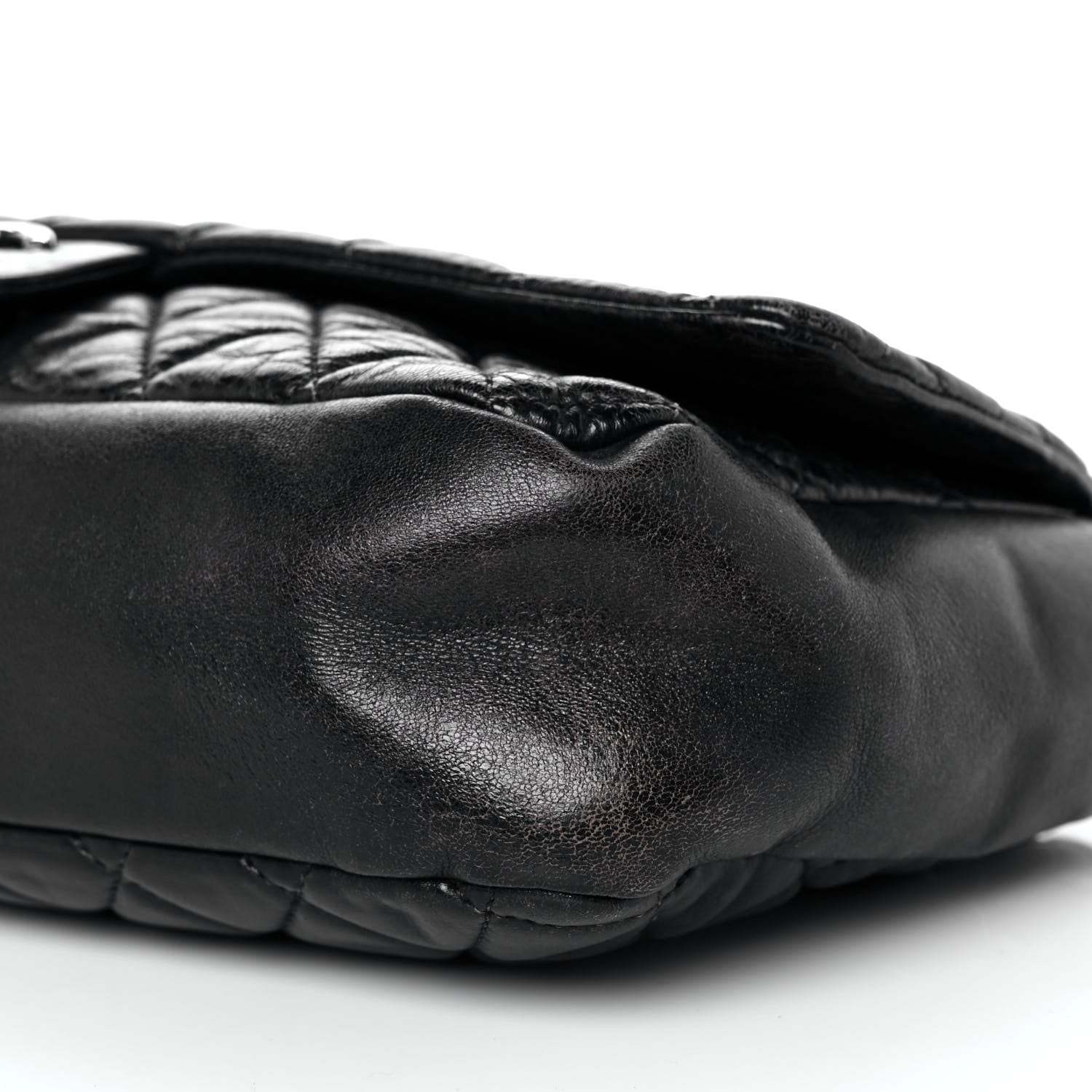 Chanel Lambskin Quilted Jumbo Coco Rain Flap Black 12 of 14