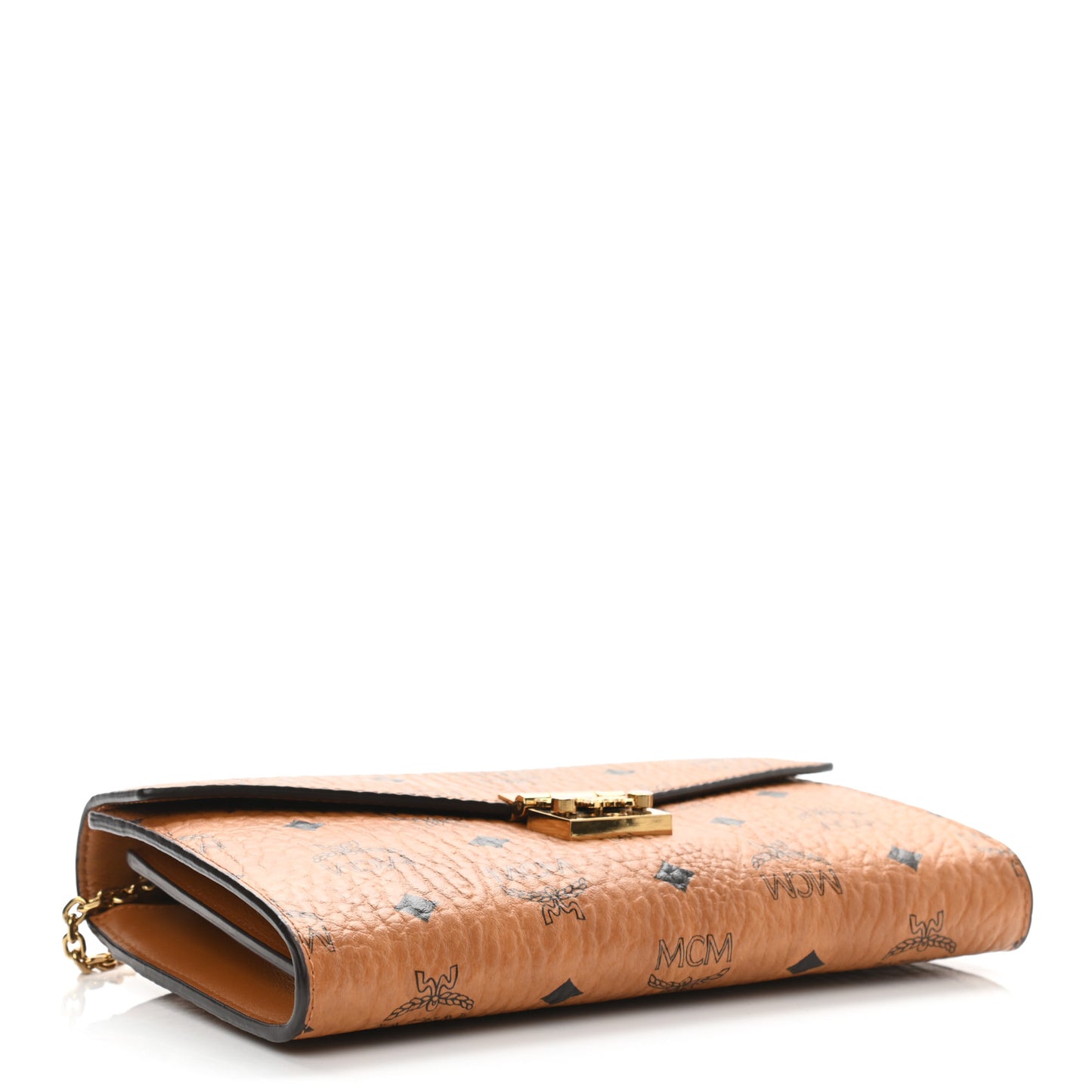 Visetos Medium Patricia Wallet On Chain Cognac