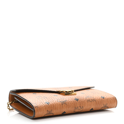 MCM Visetos Medium Patricia Wallet On Chain Cognac 4 of 9